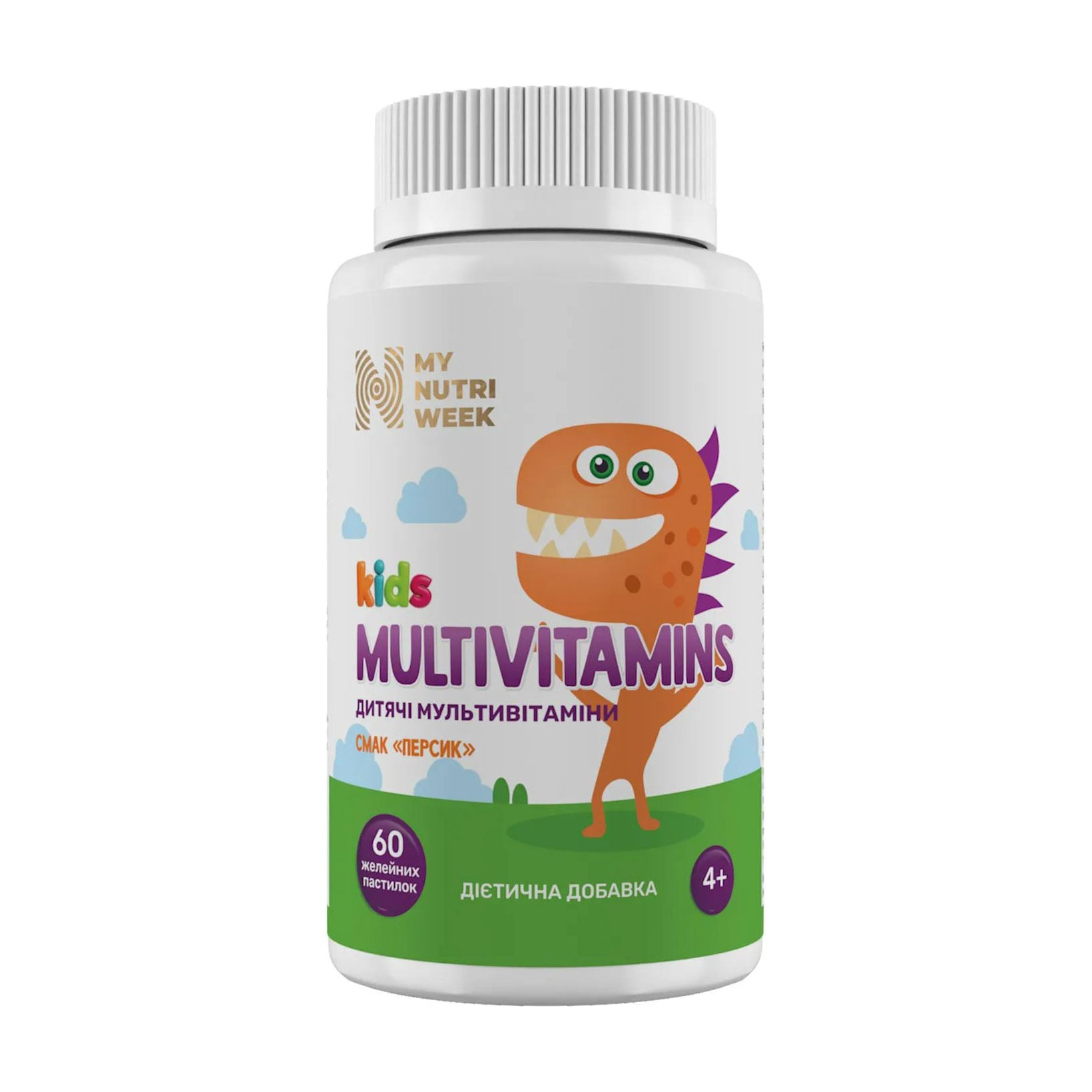 Дитячі мультивітаміни My Nutri Week Kids Multivitamins, 60 желейних пастилок