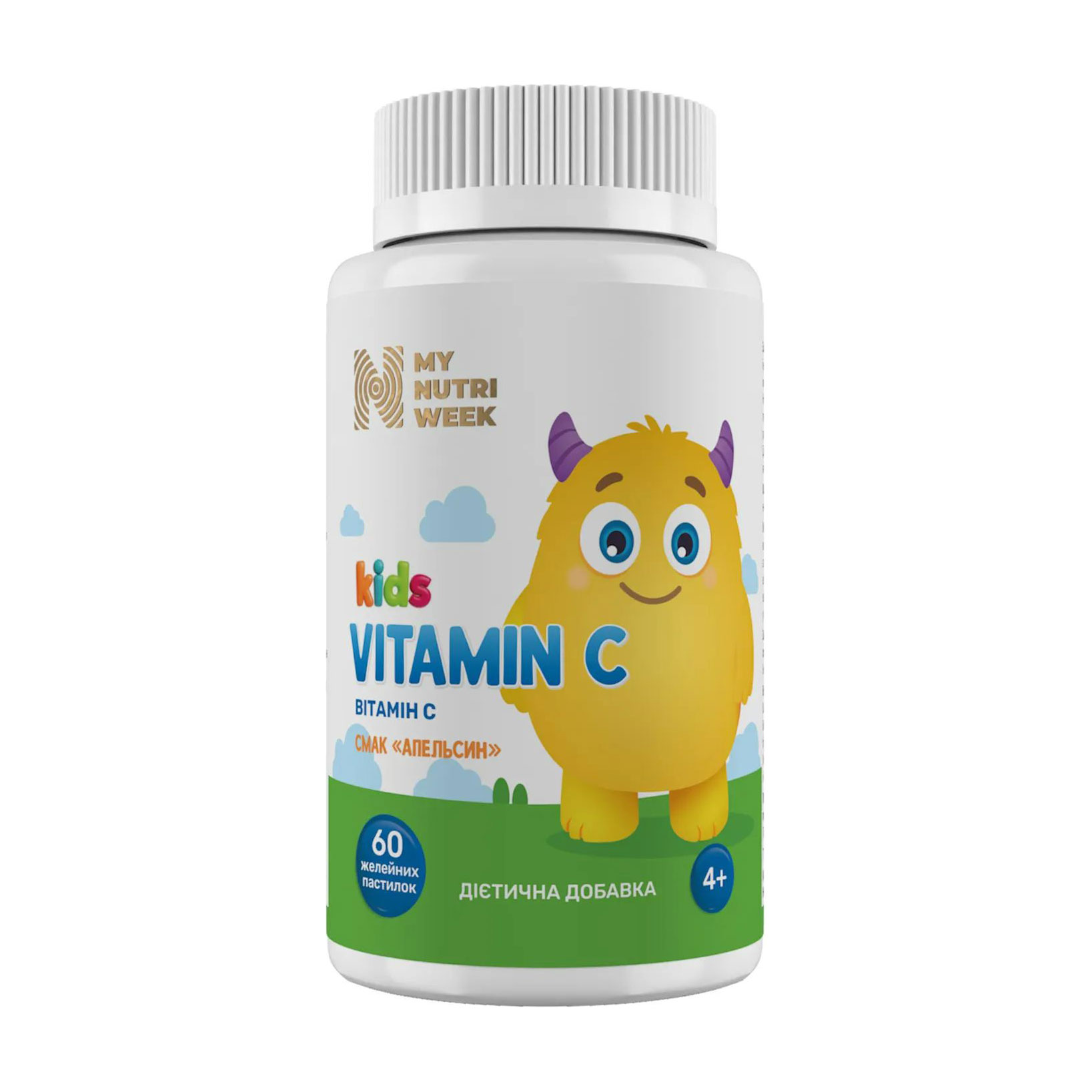 Дитячий вітамін С My Nutri Week Kids Vitamin C, 60 желейних пастилок
